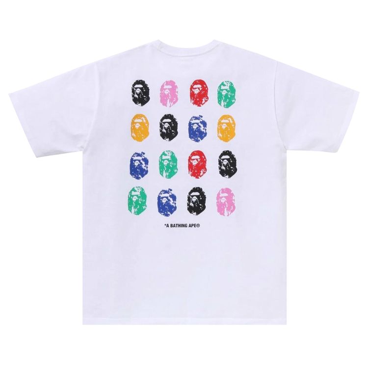 BAPE A Bathing Ape 32nd Anniversary Ape Head Tee White