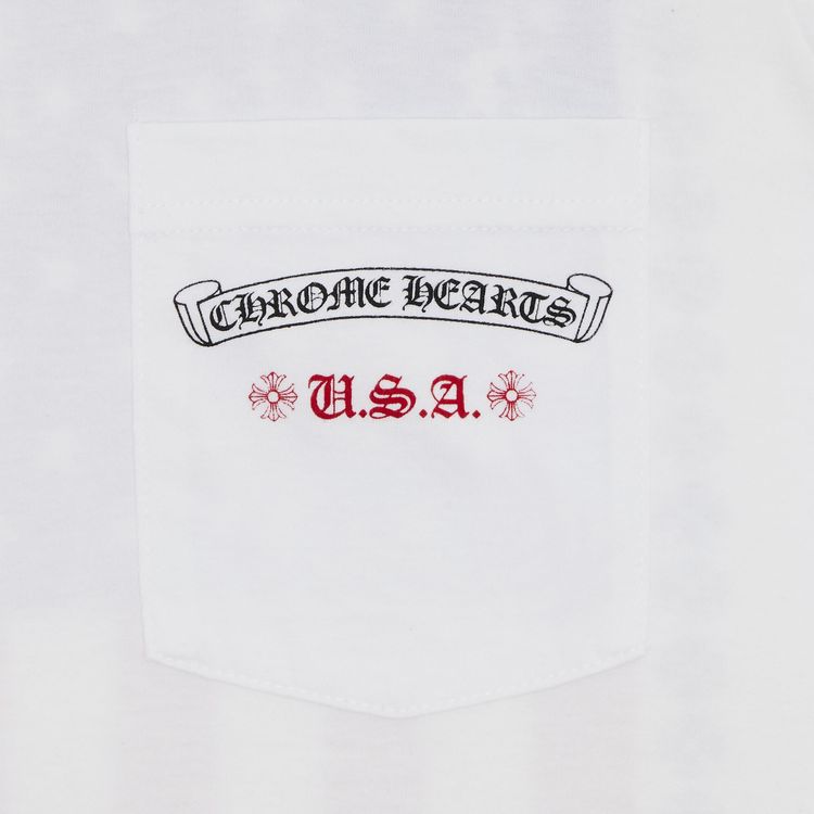 Chrome Hearts USA Flag Long Sleeve White