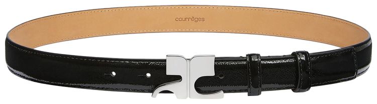 Courreges AC Naplack Belt Black