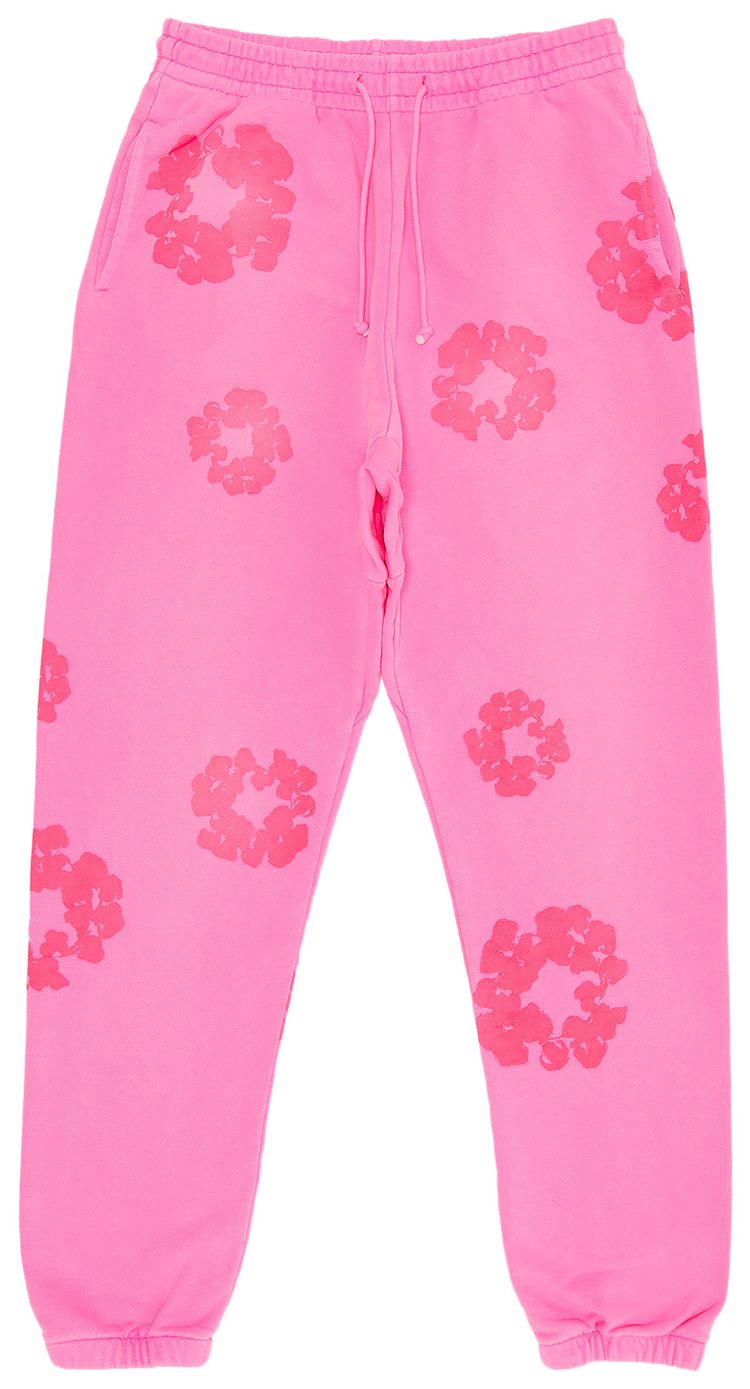 Denim Tears Mono Cotton Wreath Sweatpants Pink