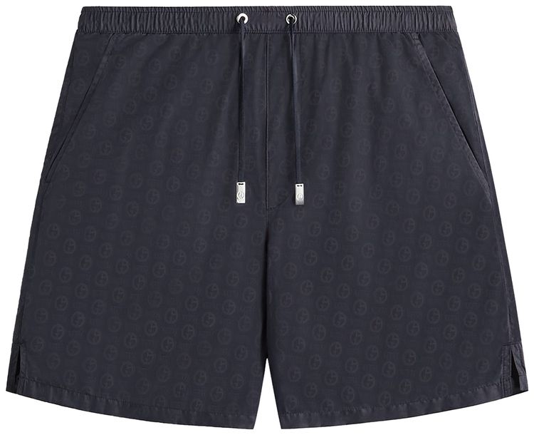 Kith x Giorgio Armani Jacquard Collins Swim Short Ink