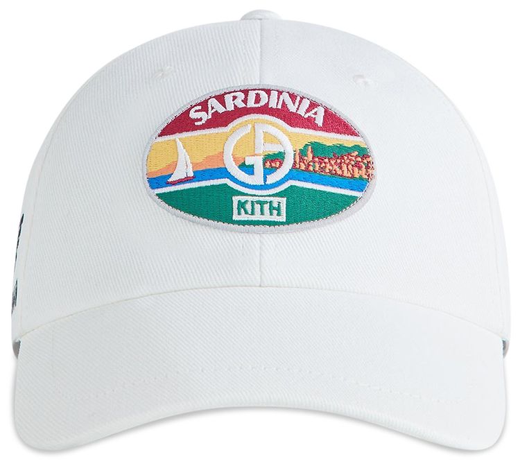 Kith x Giorgio Armani Sardinia Classic Cap White