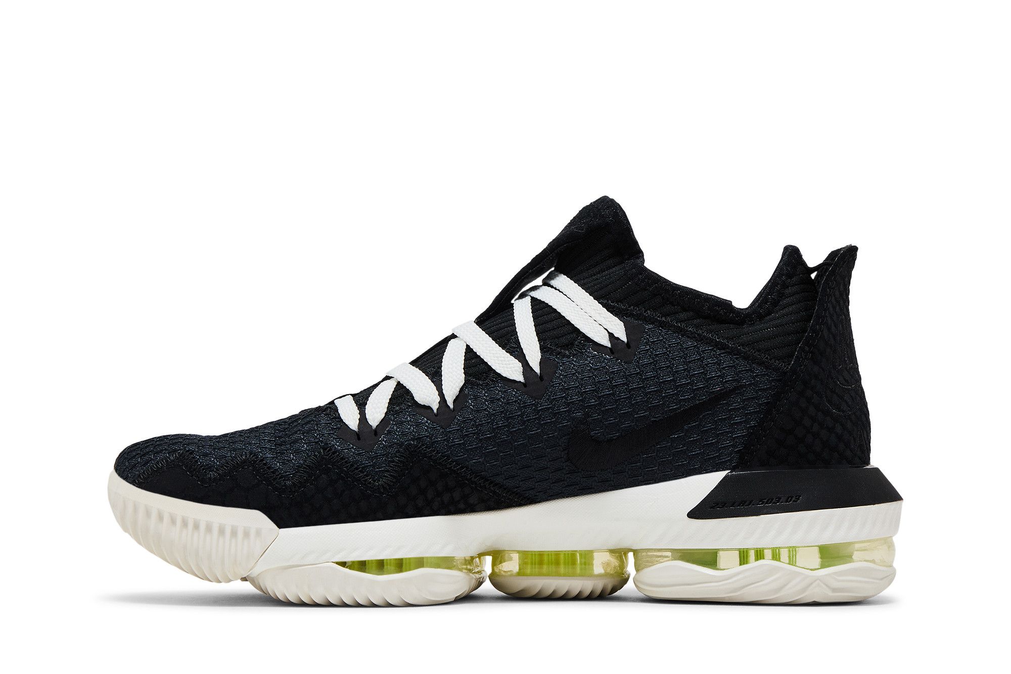 nike lebron 16 low black volt glow