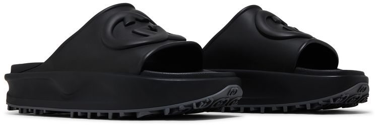 Gucci Sandal Interlocking G   Black