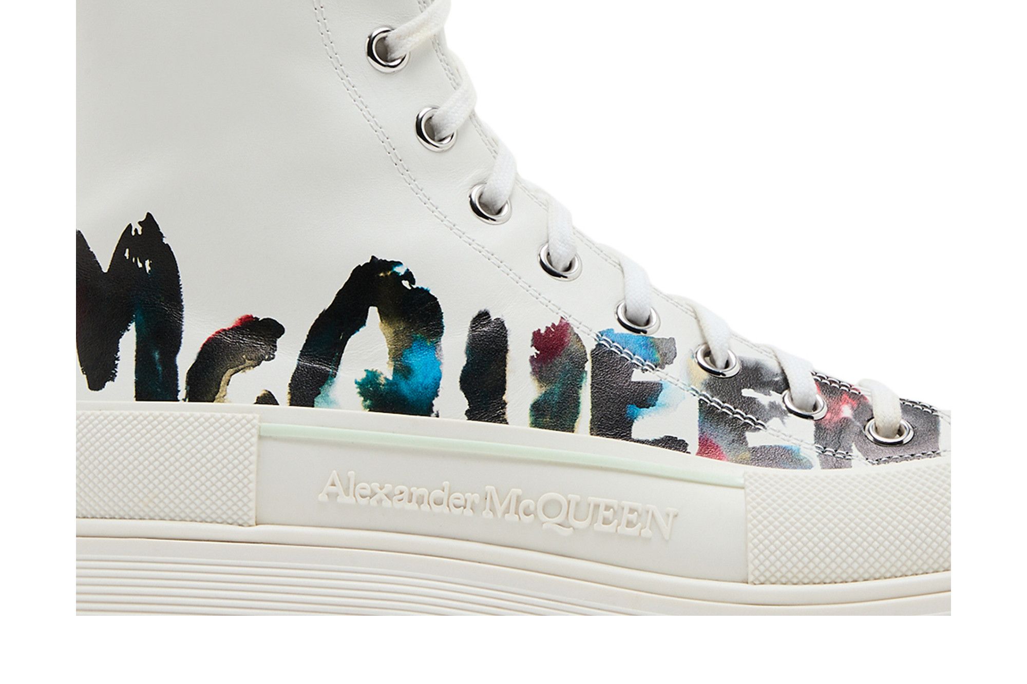 Buy Alexander McQueen Tread Slick Boot 'Graffiti Logo