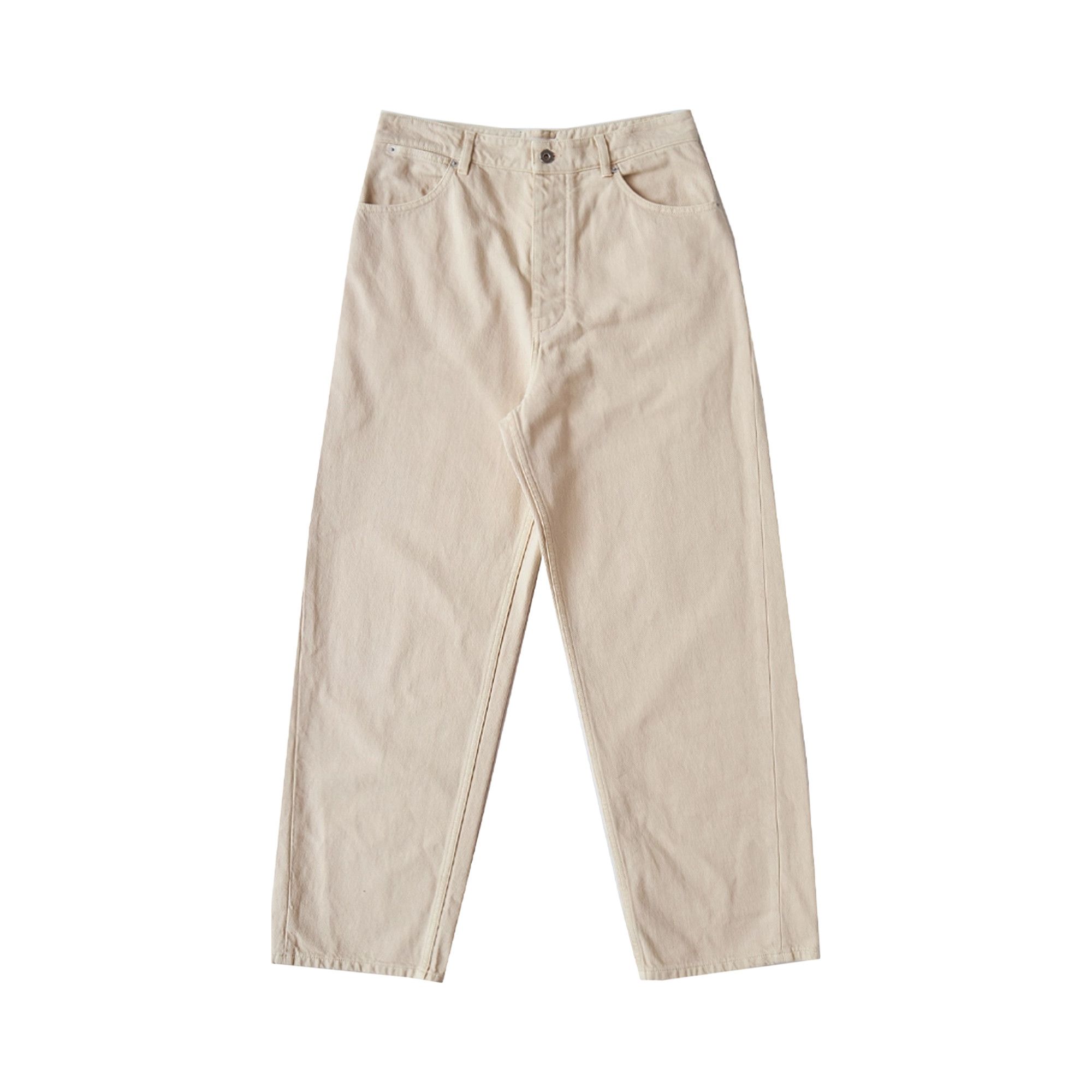 Buy Jil Sander Relaxed Denim Trouser 'Oat' - J22KA0323 J46463 262