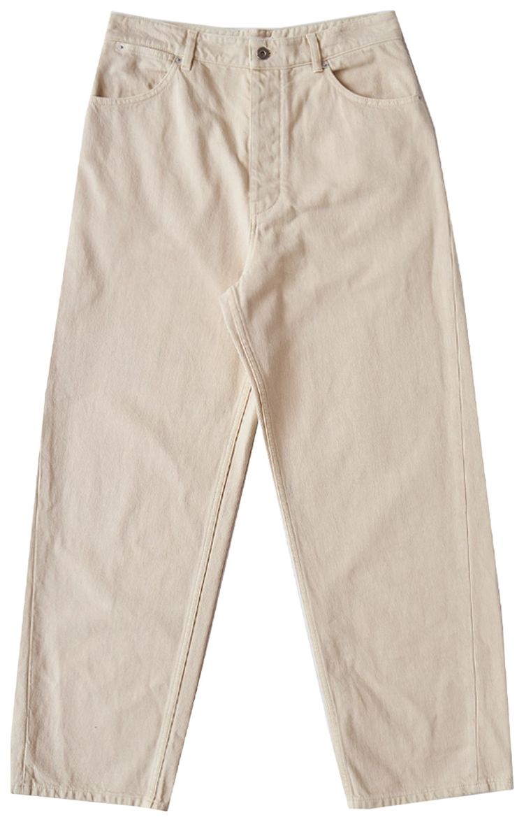 Jil Sander Relaxed Denim Trouser Oat