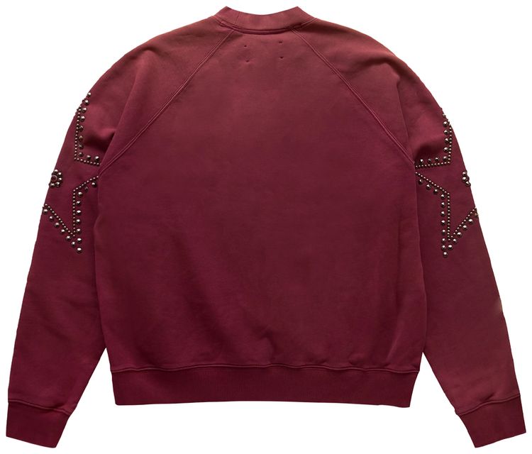 Satoshi Nakamoto Star Studded Crewneck Burgundy