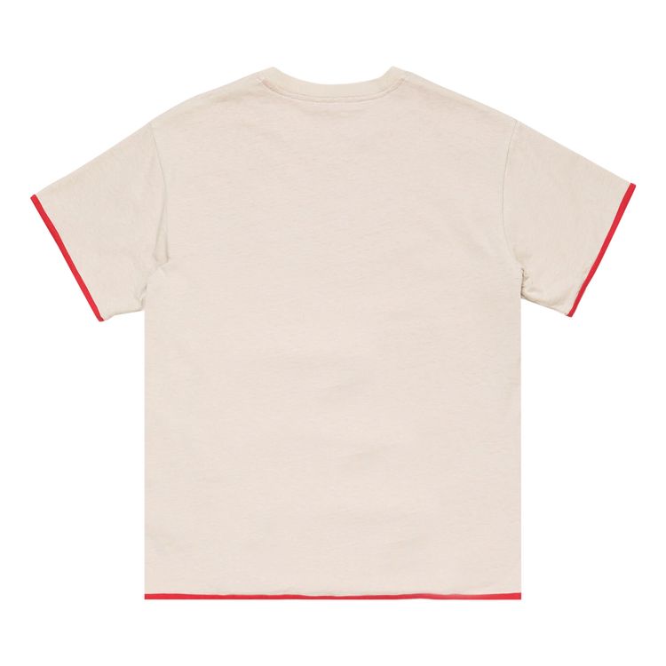 Acne Studios Embossed Logo T Shirt WhiteRed