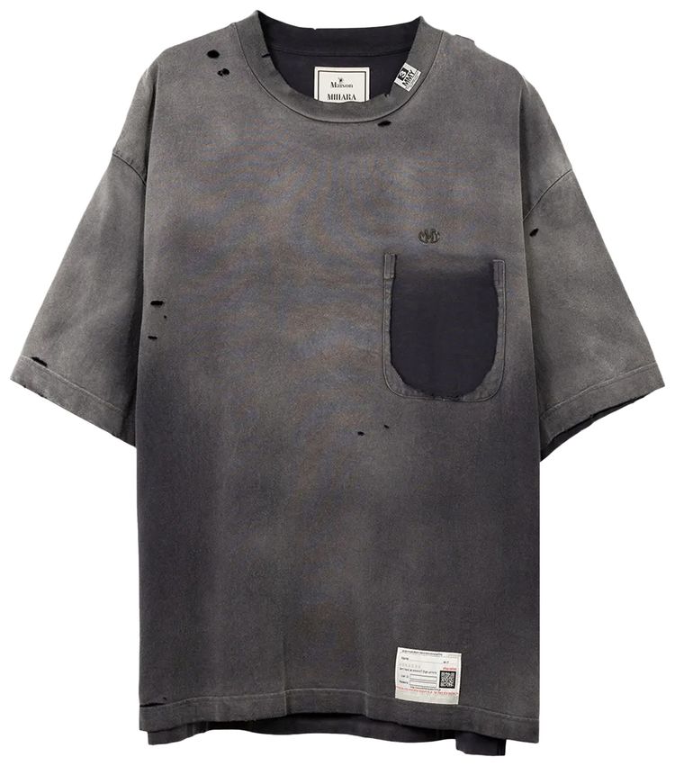 Maison Mihara Yasuhiro Sun Faded Tee Black