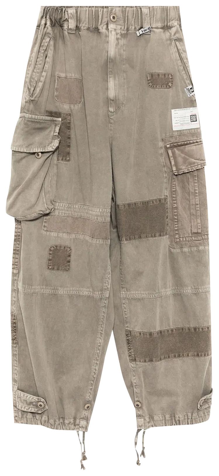 Maison Mihara Yasuhiro Repair Cargo Trousers Light Grey