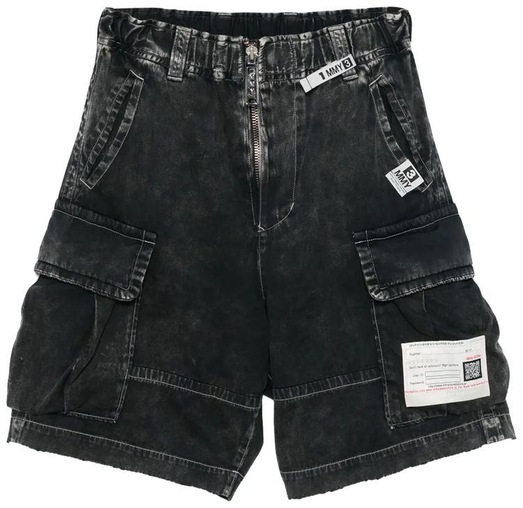 Maison Mihara Yasuhiro Amateur Sewn Cargo Shorts Black
