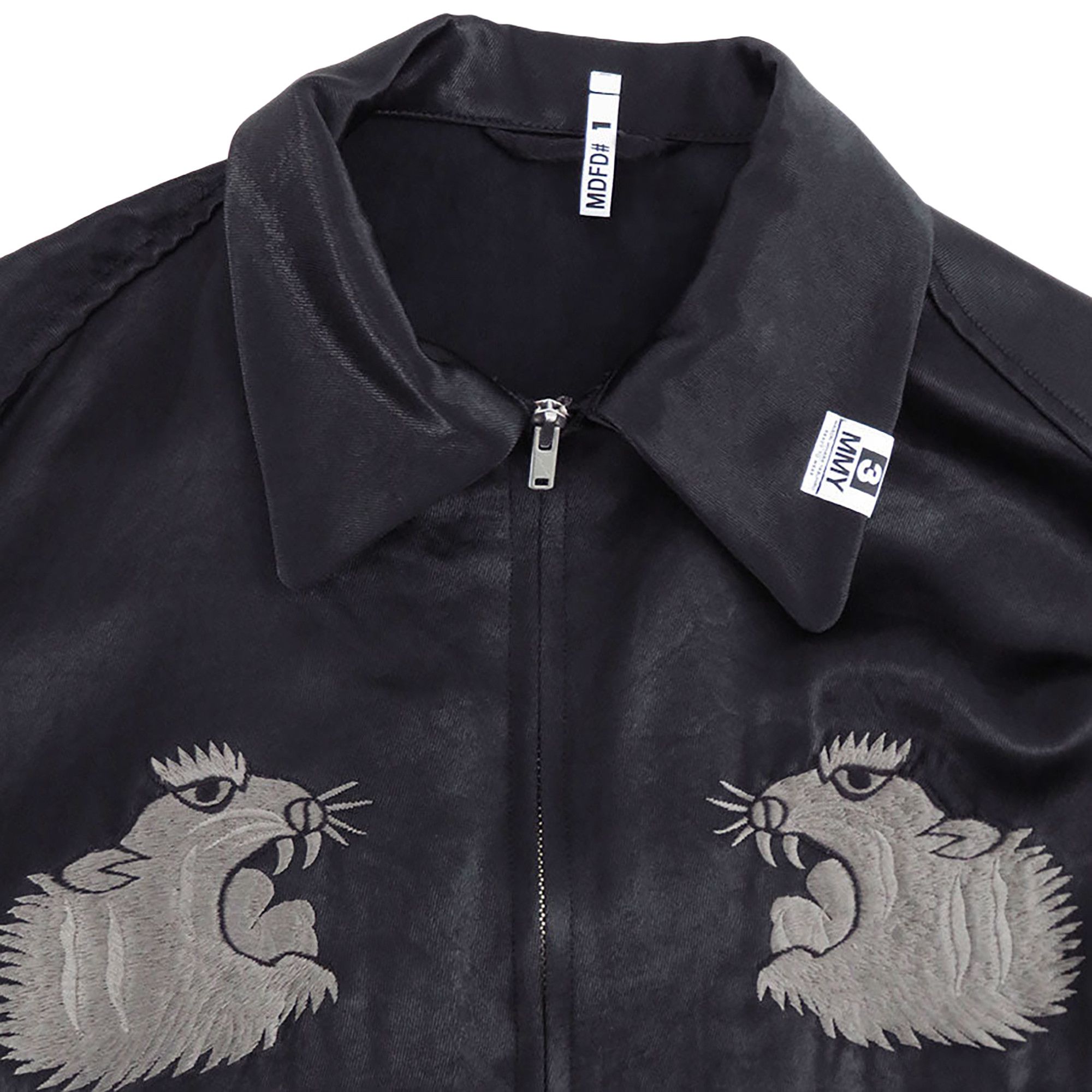 Buy Maison Mihara Yasuhiro Collared Souvenir Jacket 'Black