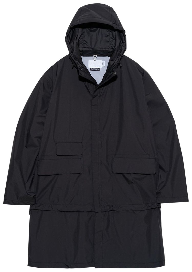 nanamica PERTEX Shield 2Way Travel Coat Black