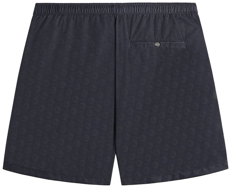 Kith x Giorgio Armani Jacquard Collins Swim Short Ink