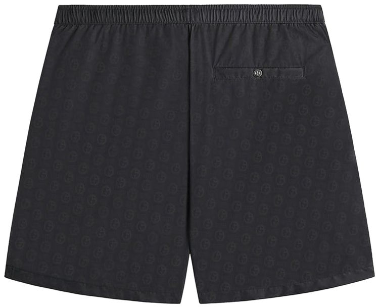 Kith x Giorgio Armani Jacquard Collins Swim Short Black
