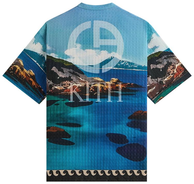 Kith x Giorgio Armani Sardinia Short Sleeve Zip Shirt Multi