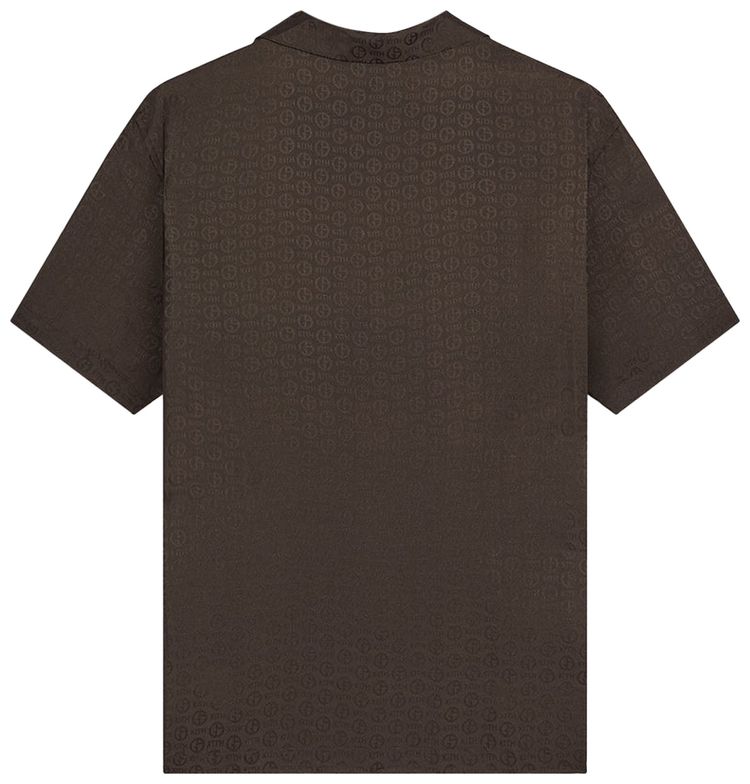 Kith x Giorgio Armani Monogram Short Sleeve Thompson Camp Collar Shirt Kindling