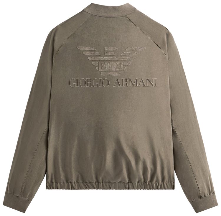 Kith x Giorgio Armani Silky Bomber Jacket Gravel