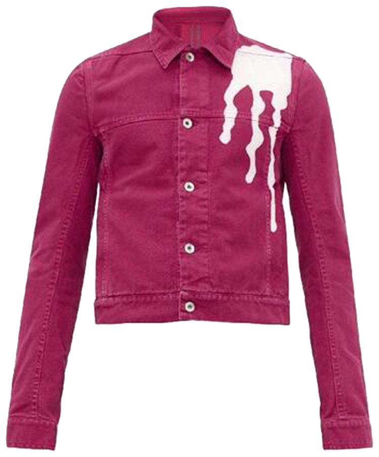 Rick Owens DRKSHDW Vomit Worker Jacket Fuchsia