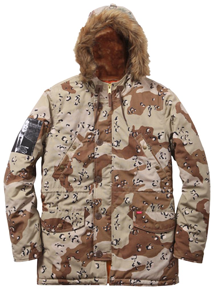 Supreme Cotton Ripstop N 3B Parka Desert Camo