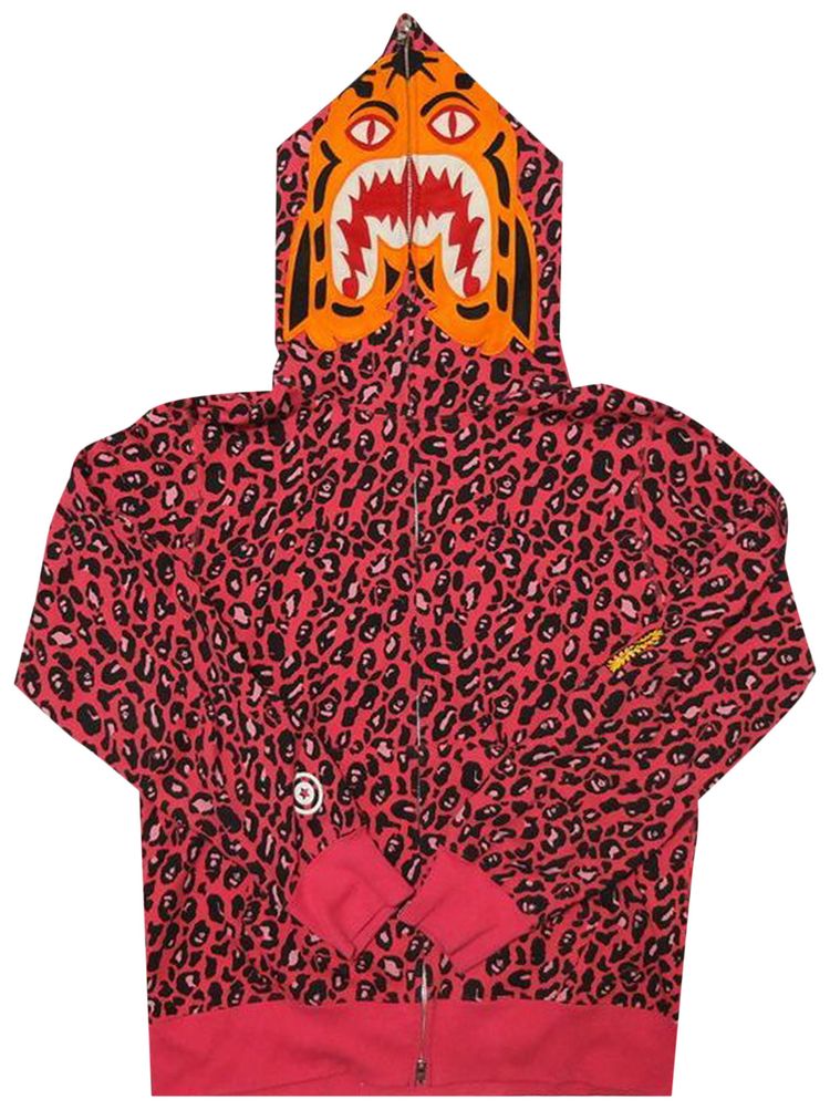 BAPE 1st Leopard Camo Tiger Full Zip Hoodie Pink