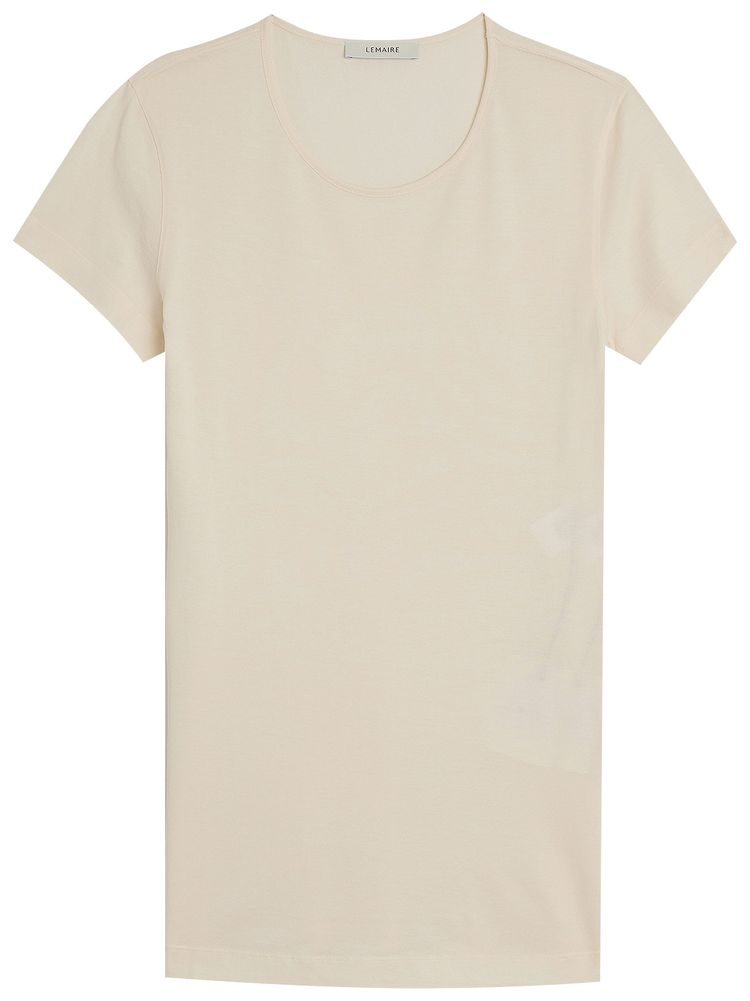 Lemaire Fitted T Shirt Chalk