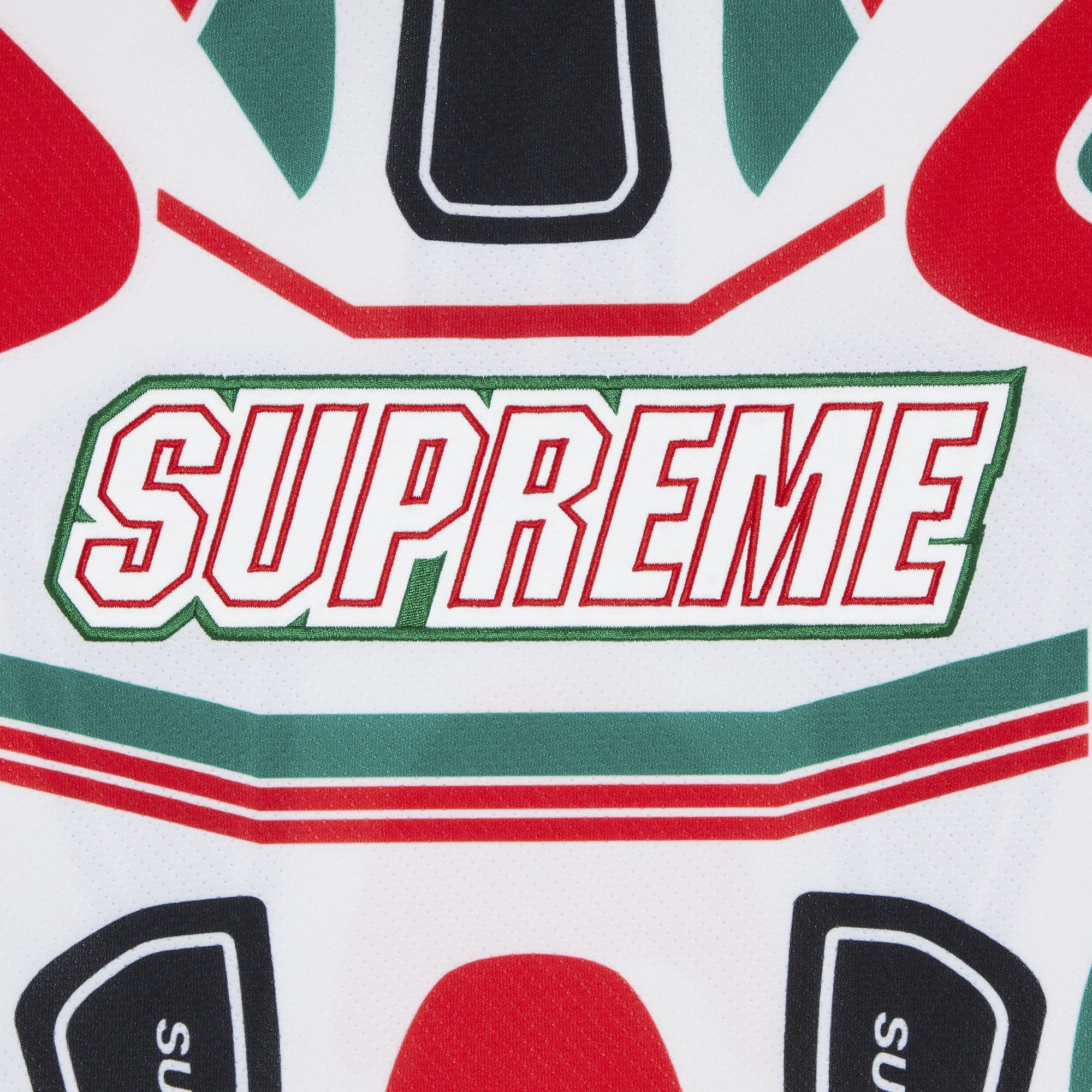 Buy Supreme Decals Moto Jersey 'White' - FW22KN25 WHITE | GOAT