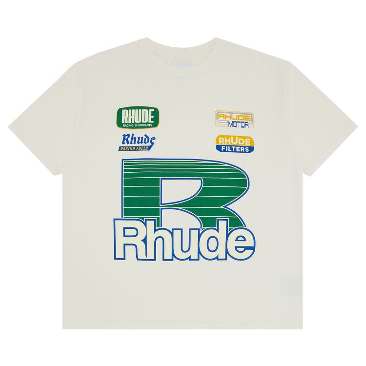 Rhude Roadway Racing Tee Vintage White