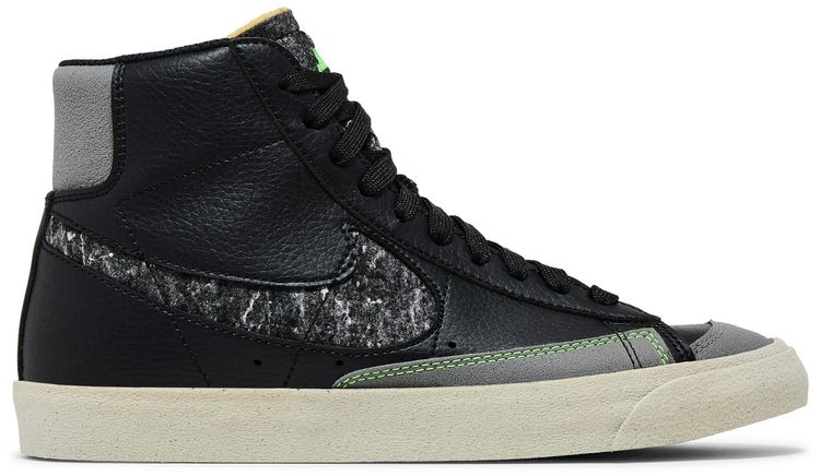 Nike Blazer Mid 77 Vintage Recycled Wool Pack   Black Electric Green