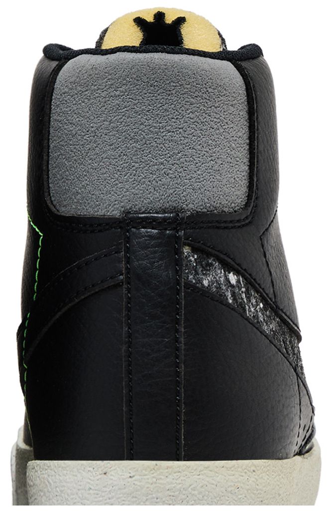 Nike Blazer Mid 77 Vintage Recycled Wool Pack   Black Electric Green