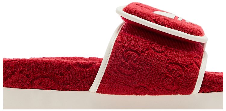 Adidas x Gucci Wmns GG Platform Sandal Red Cotton Sponge