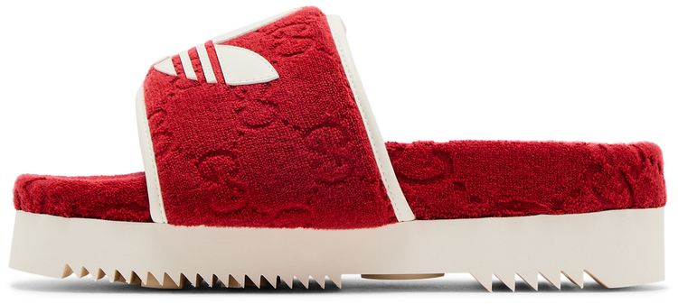 Adidas x Gucci Wmns GG Platform Sandal Red Cotton Sponge