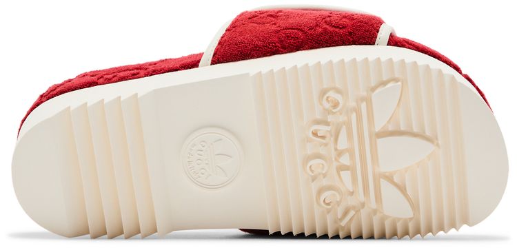 Adidas x Gucci Wmns GG Platform Sandal Red Cotton Sponge