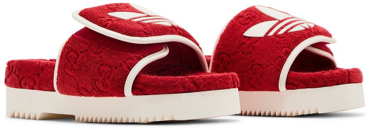 Adidas x Gucci Wmns GG Platform Sandal Red Cotton Sponge