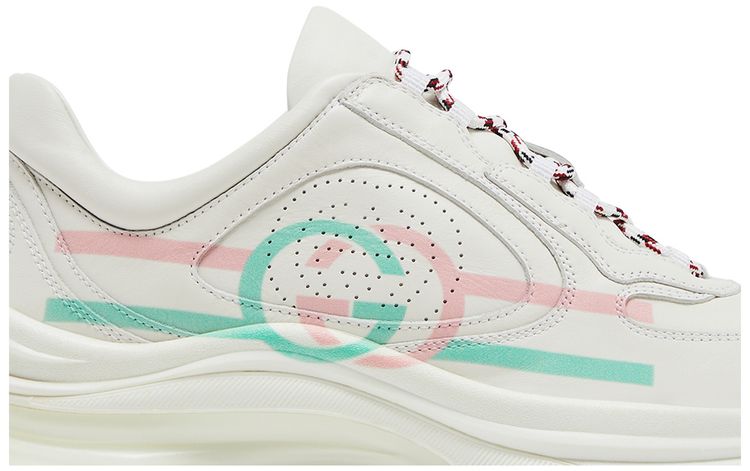 Gucci Wmns Run Sneaker White Pink Turquoise