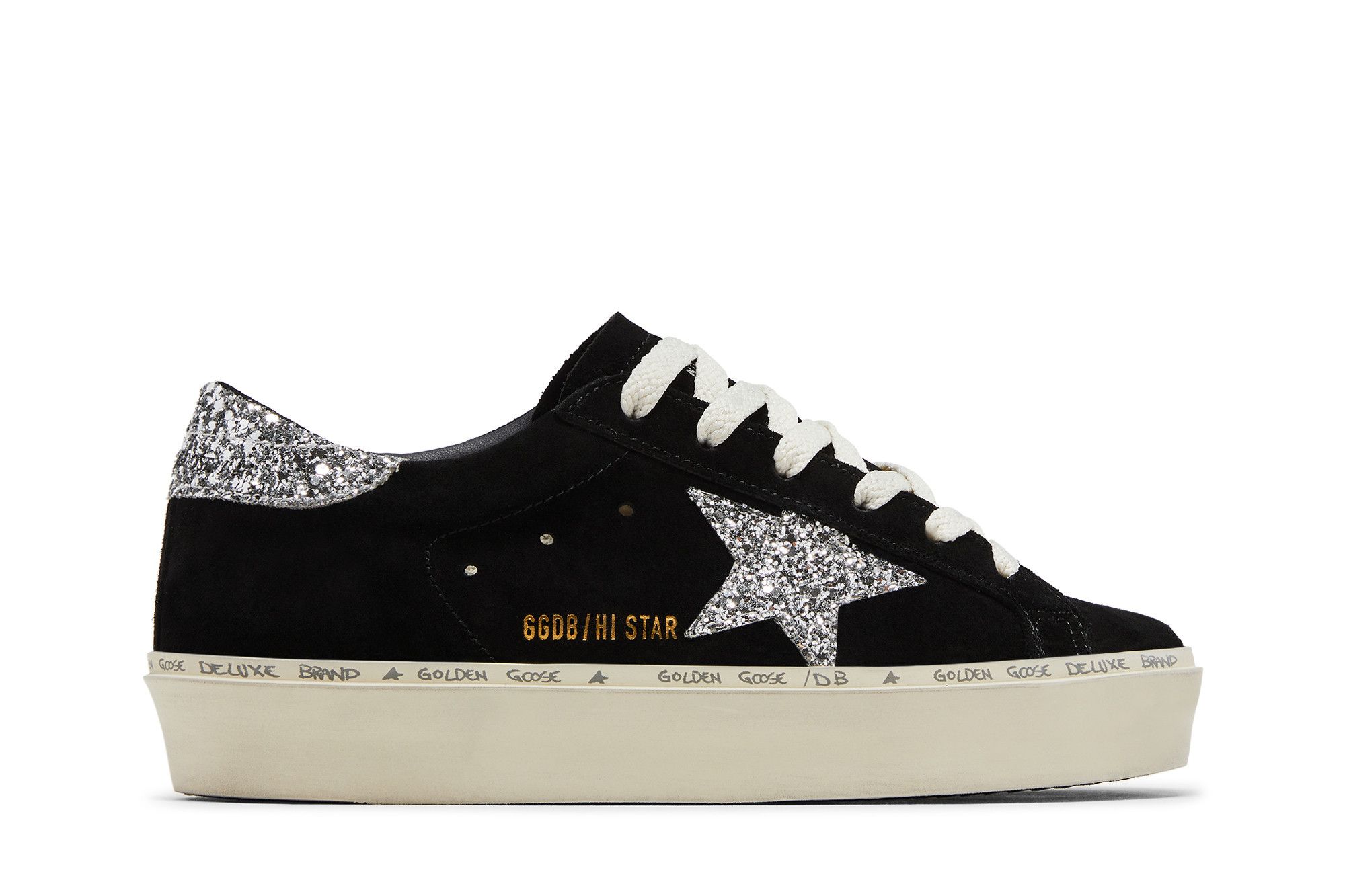 Golden ｜SNEAKERS (GWF00118 F006389 90179) Buy Golden Goose Wmns Hi Star 'Black Silver' - GWF00118