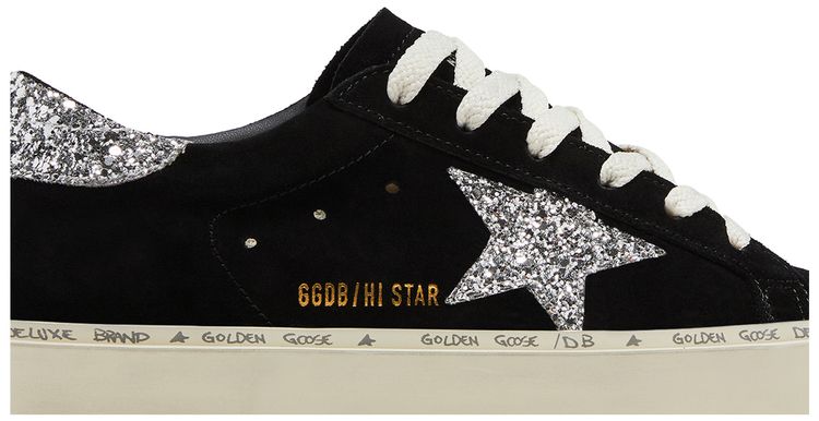 Golden Goose Wmns Hi Star Black Silver