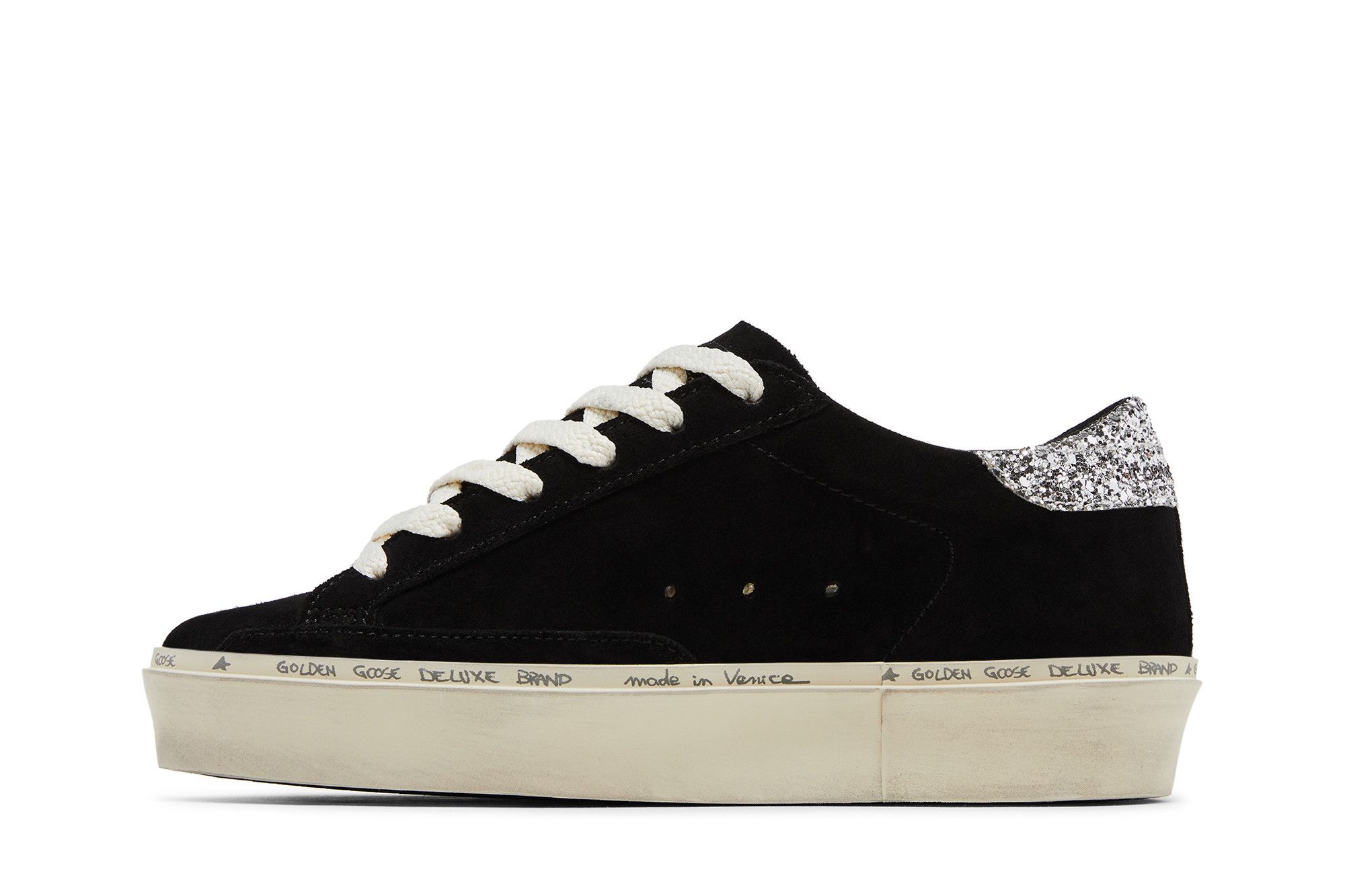Golden ｜SNEAKERS (GWF00118 F006389 90179) Buy Golden Goose Wmns Hi Star 'Black Silver' - GWF00118