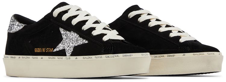 Golden Goose Wmns Hi Star Black Silver