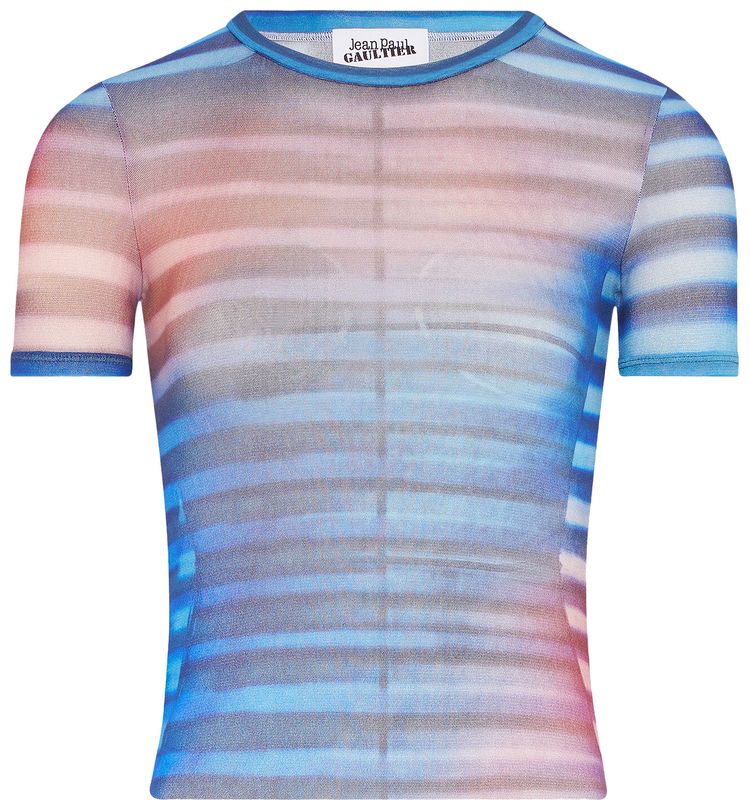 Jean Paul Gaultier Air Printed Tee Light BlueBluePeach