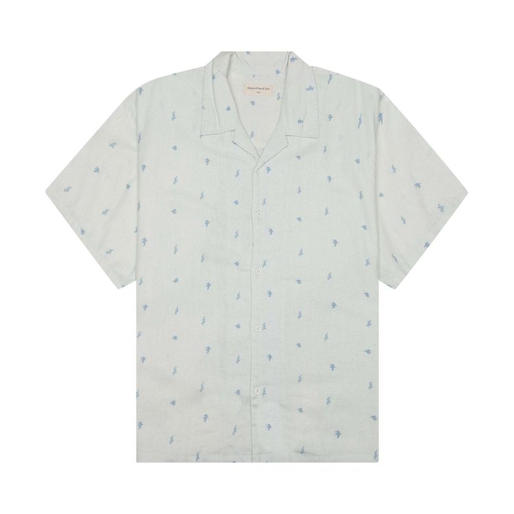 Museum of Peace  Quiet Doves Linen Button Up White