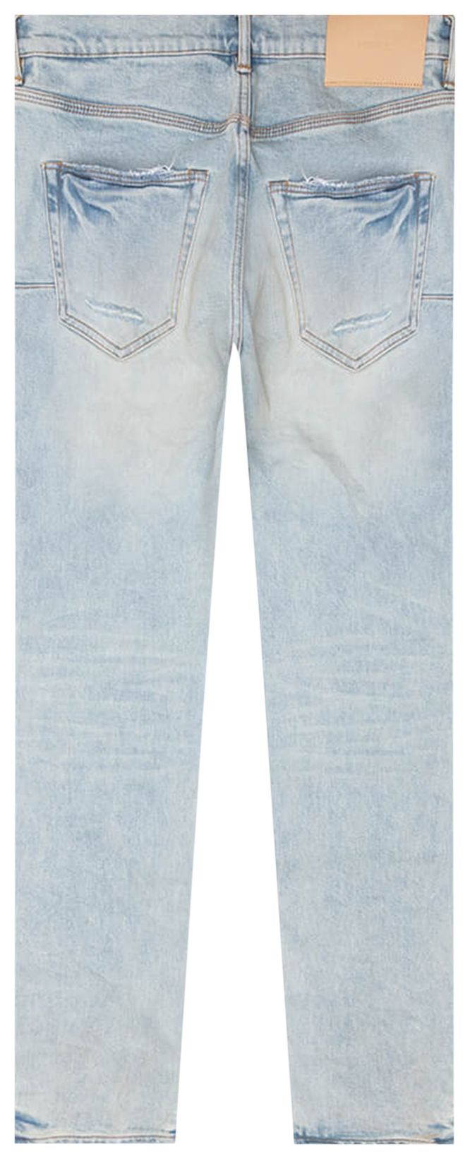 PURPLE BRAND Skinny Fade Distressed Jeans Light Indigo