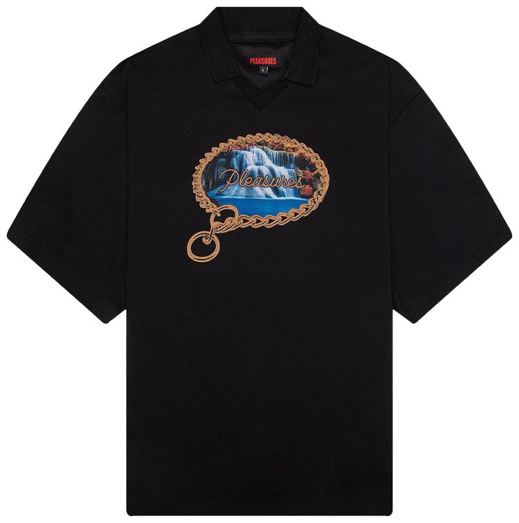 Pleasures Submission Boxy Polo Black