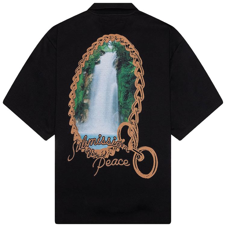 Pleasures Submission Boxy Polo Black