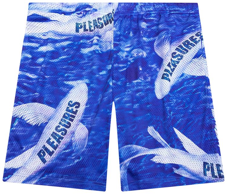 Pleasures Koi Mesh Shorts Blue