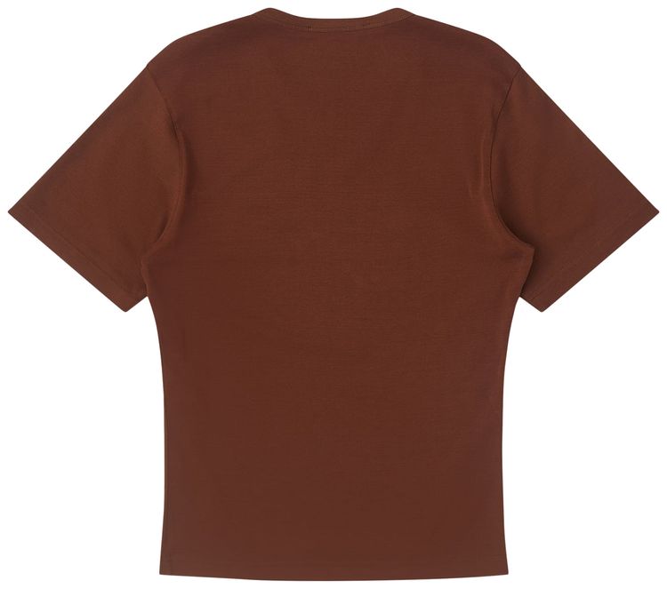 Lemaire Rib T Shirt Brunette