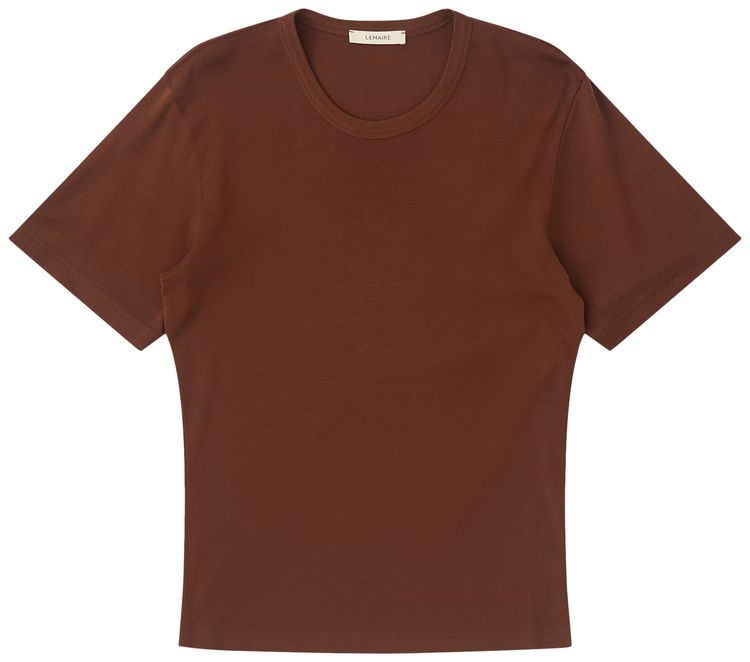 Lemaire Rib T Shirt Brunette