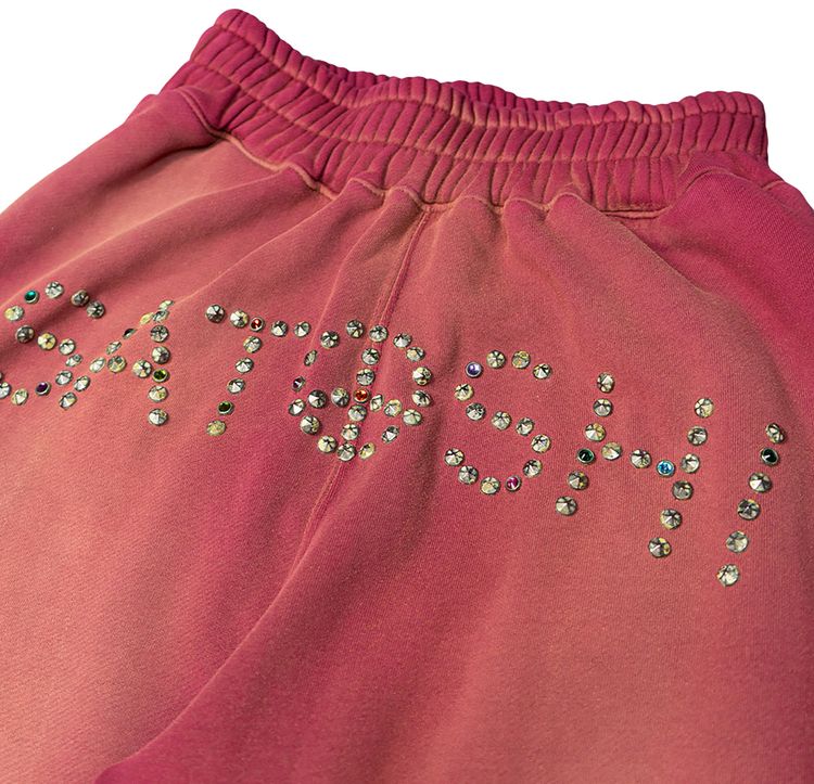 Satoshi Nakamoto Star Studded Sweatpant Red