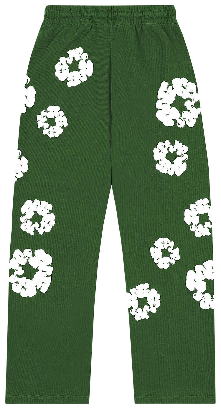 Denim Tears Cotton Wreath Baggy Sweatpants Green